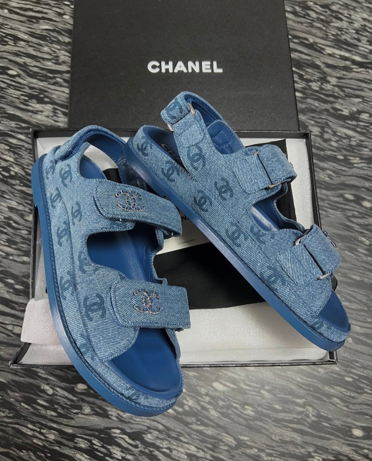 Denim Dad Sandals