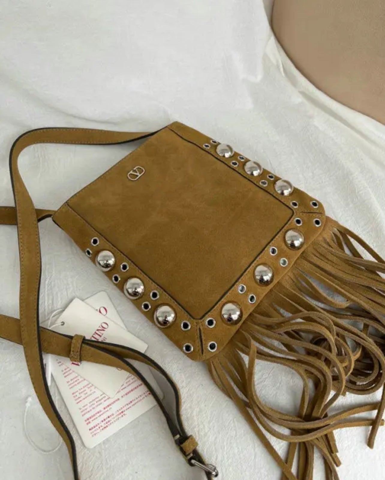 Suede Tassel Shoulder Bag