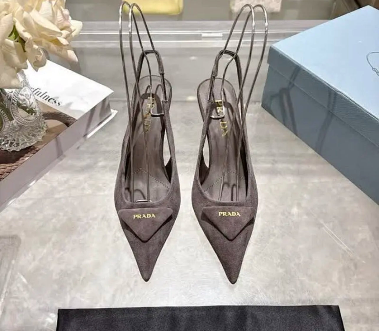 Suede Slingbacks