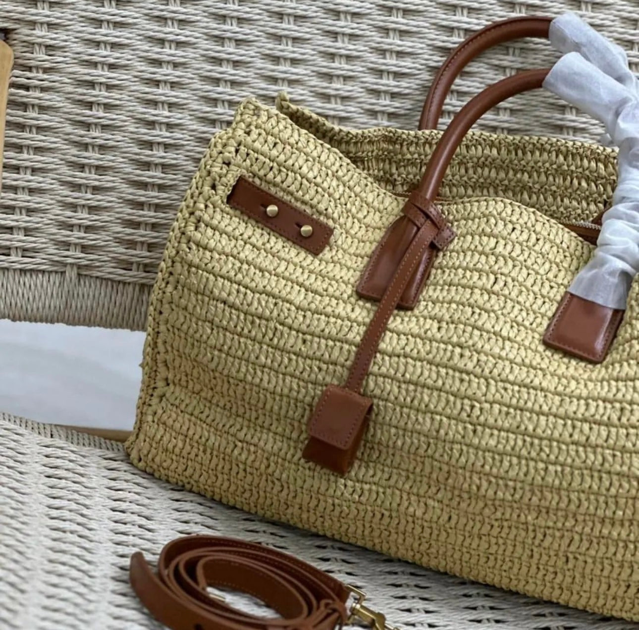 Raffia Sac De Jour