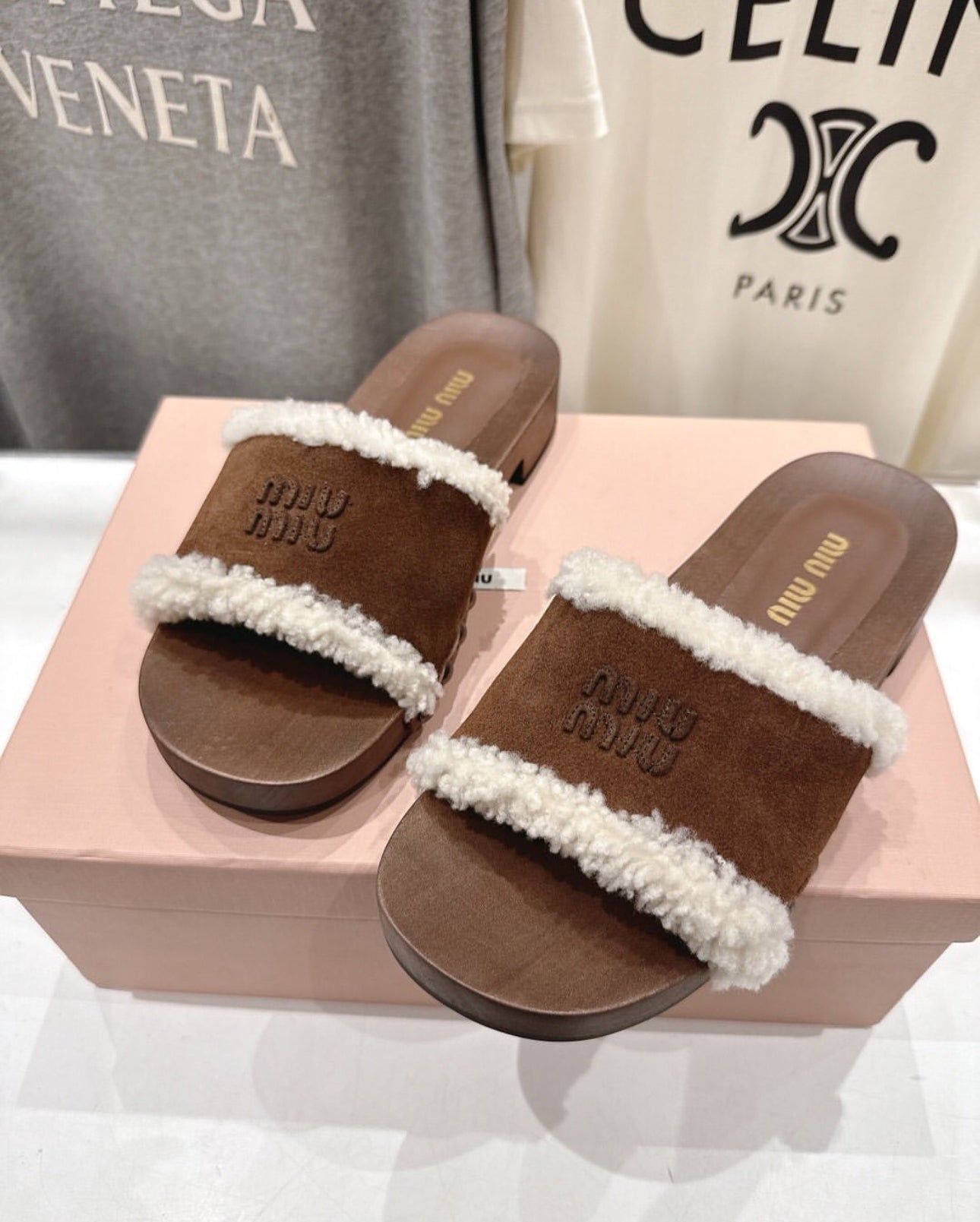 Shearling Mules