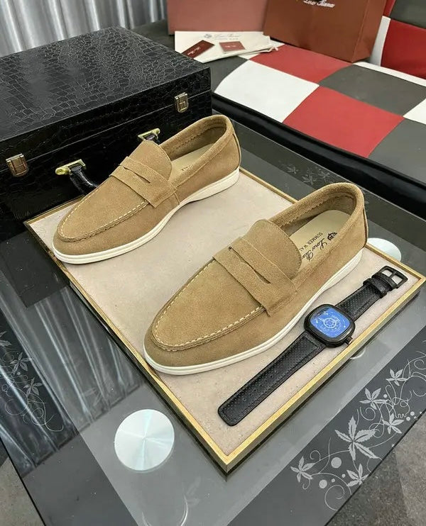 Suede Loafers