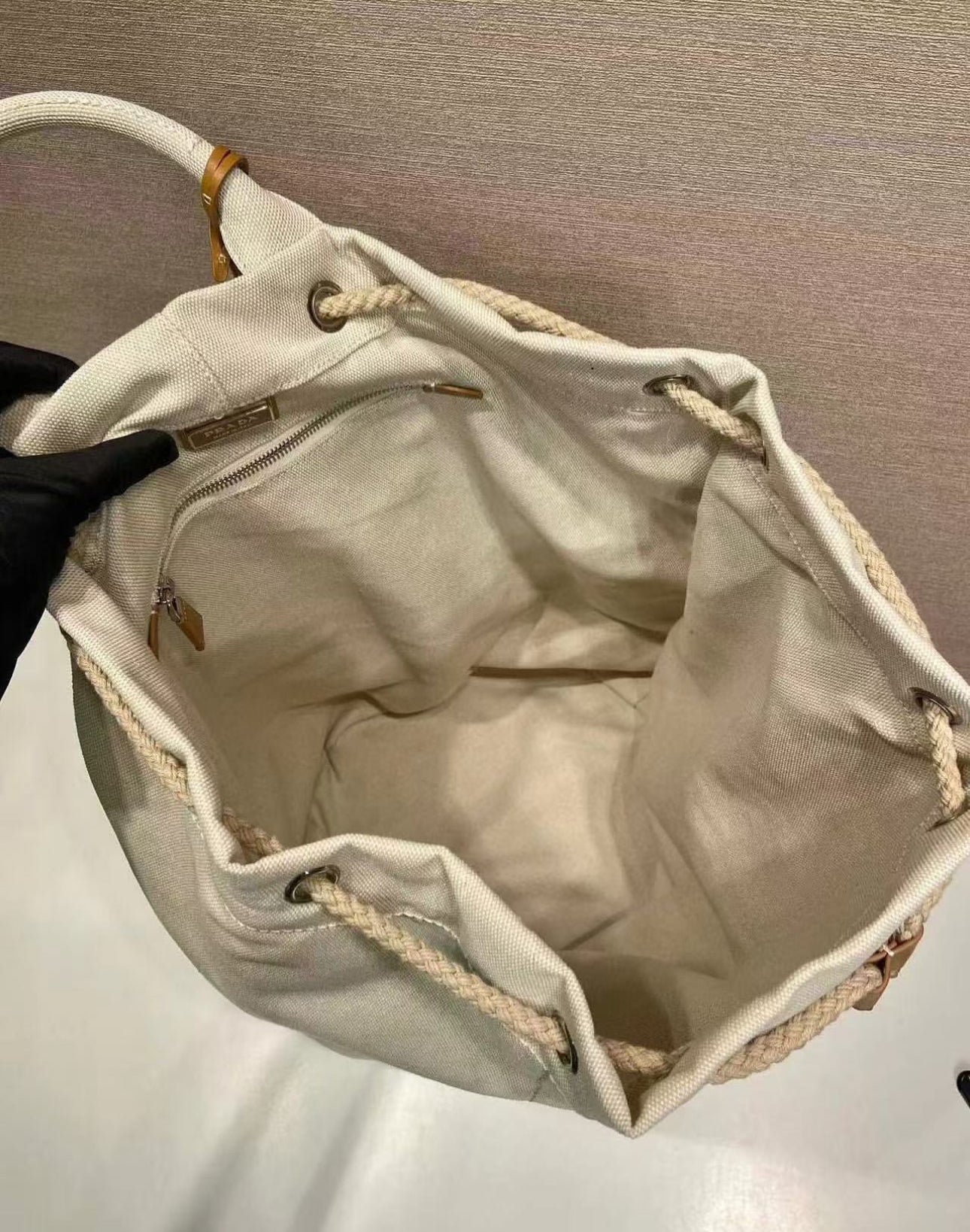 Linen Duffle Bag