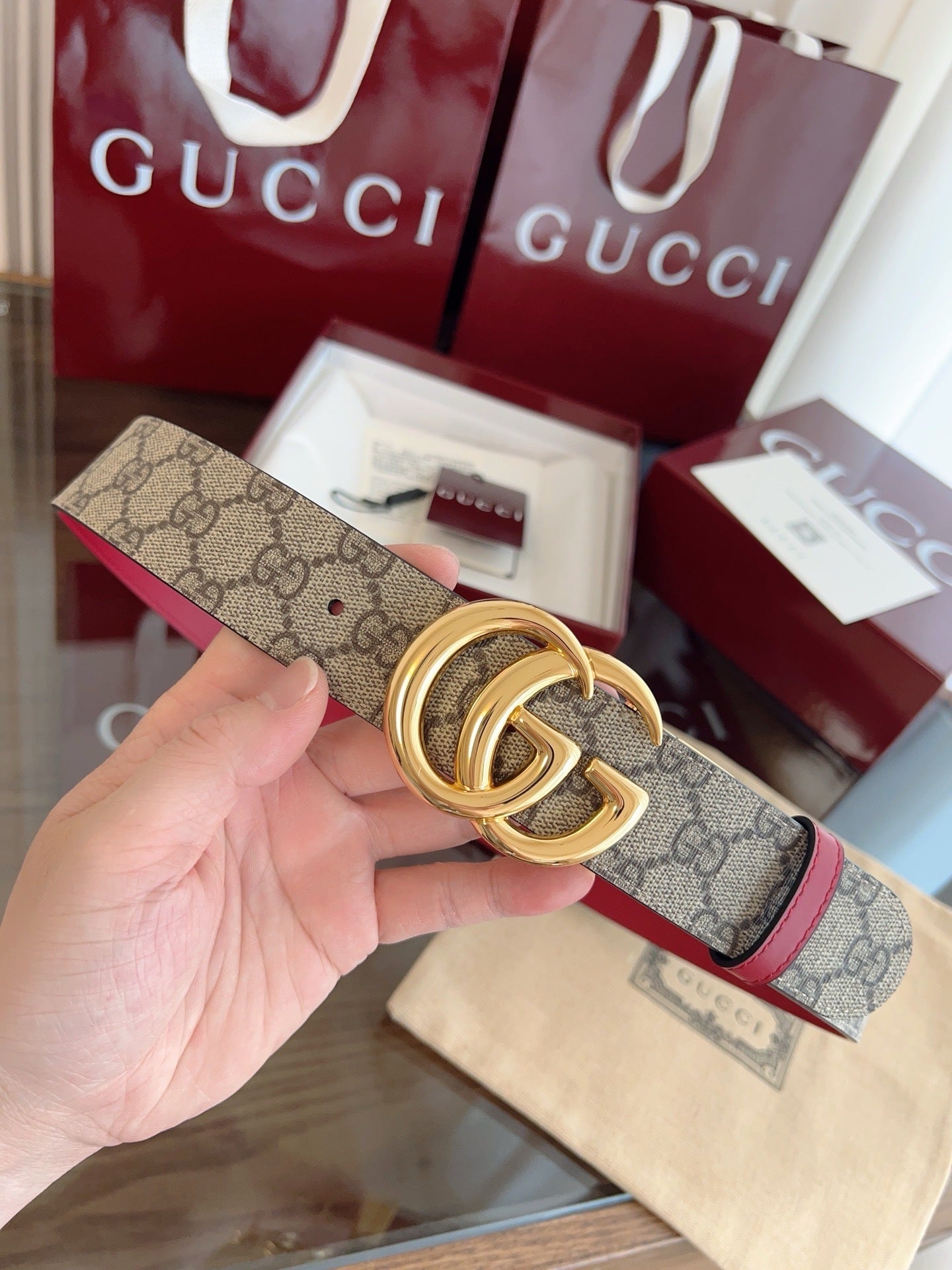Leather Reversible Belt