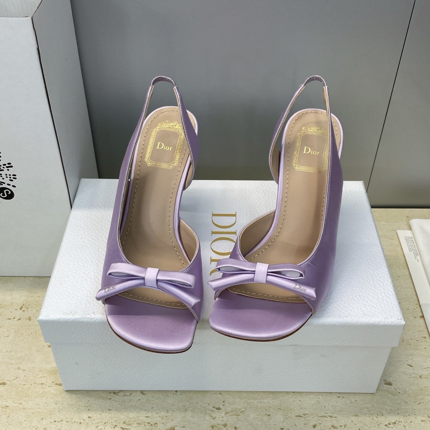 Satin Bow Sandals