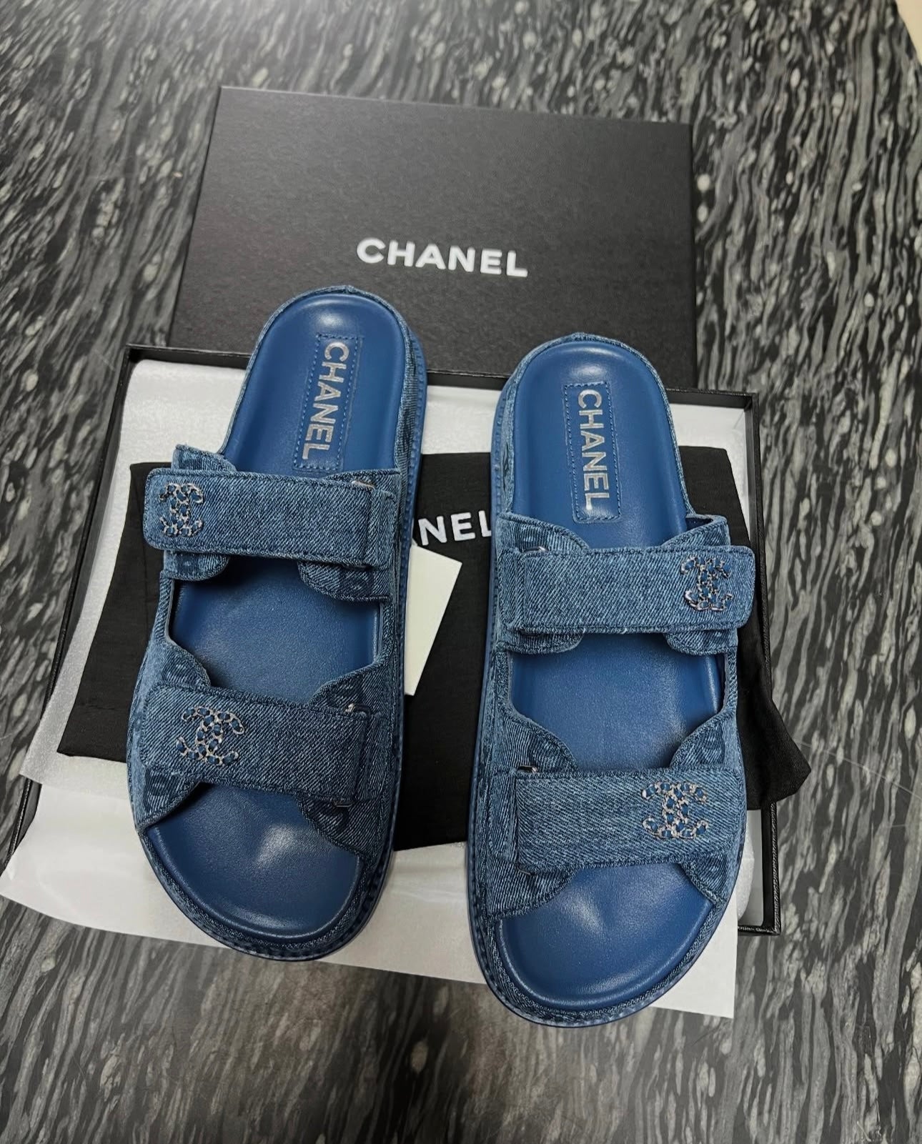 Denim Dad Sandals