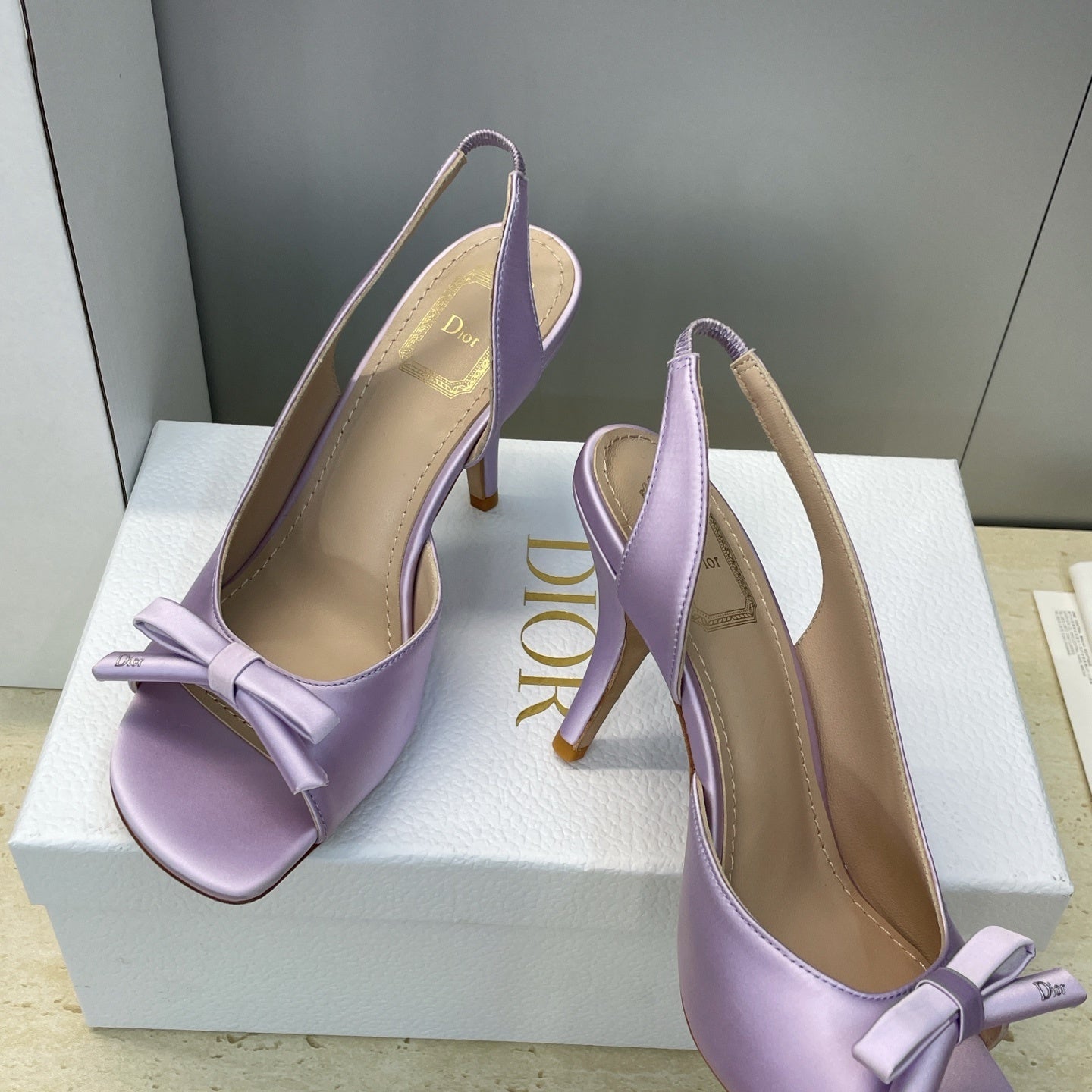 Satin Bow Sandals