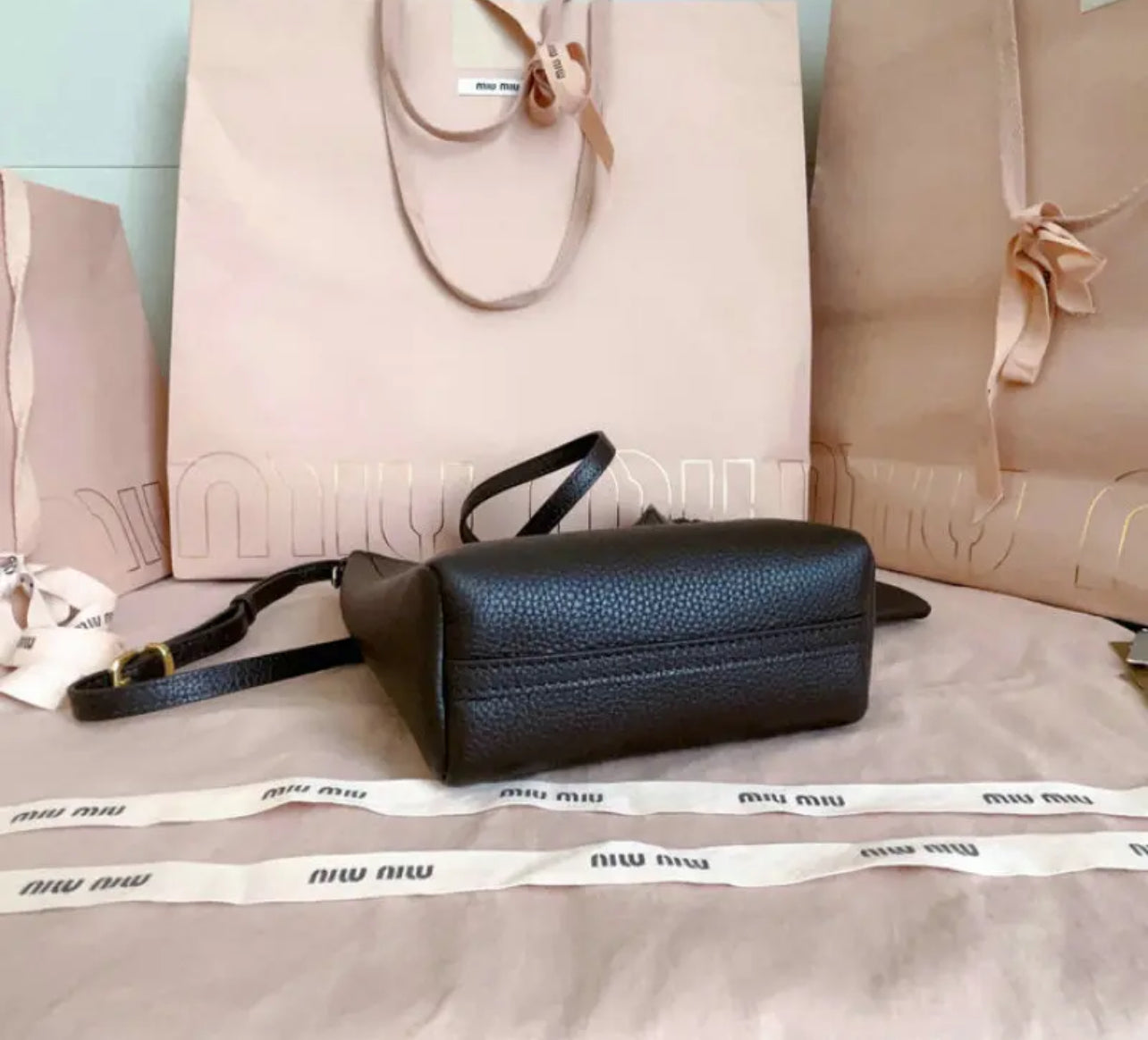 Leather Bucket Bag
