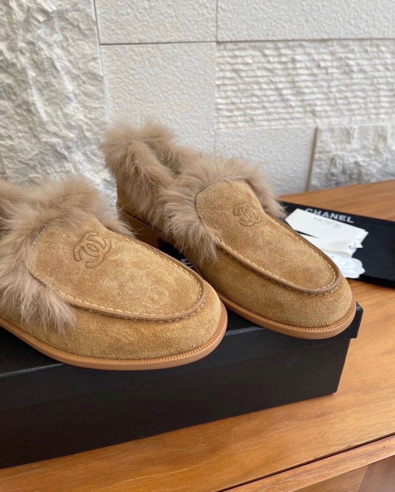 CC Fur Loafers