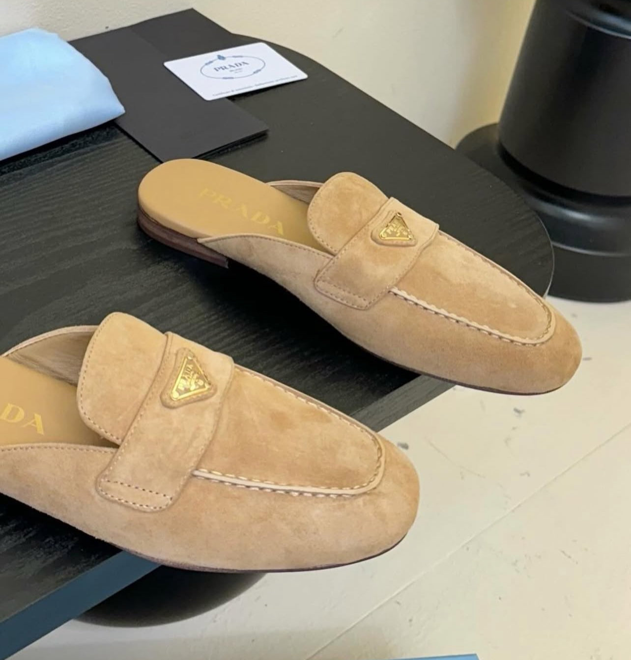 Suede Mules