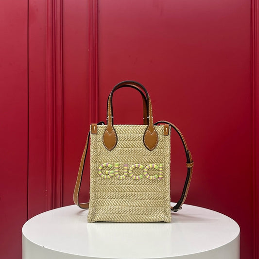 Mini Straw Tote