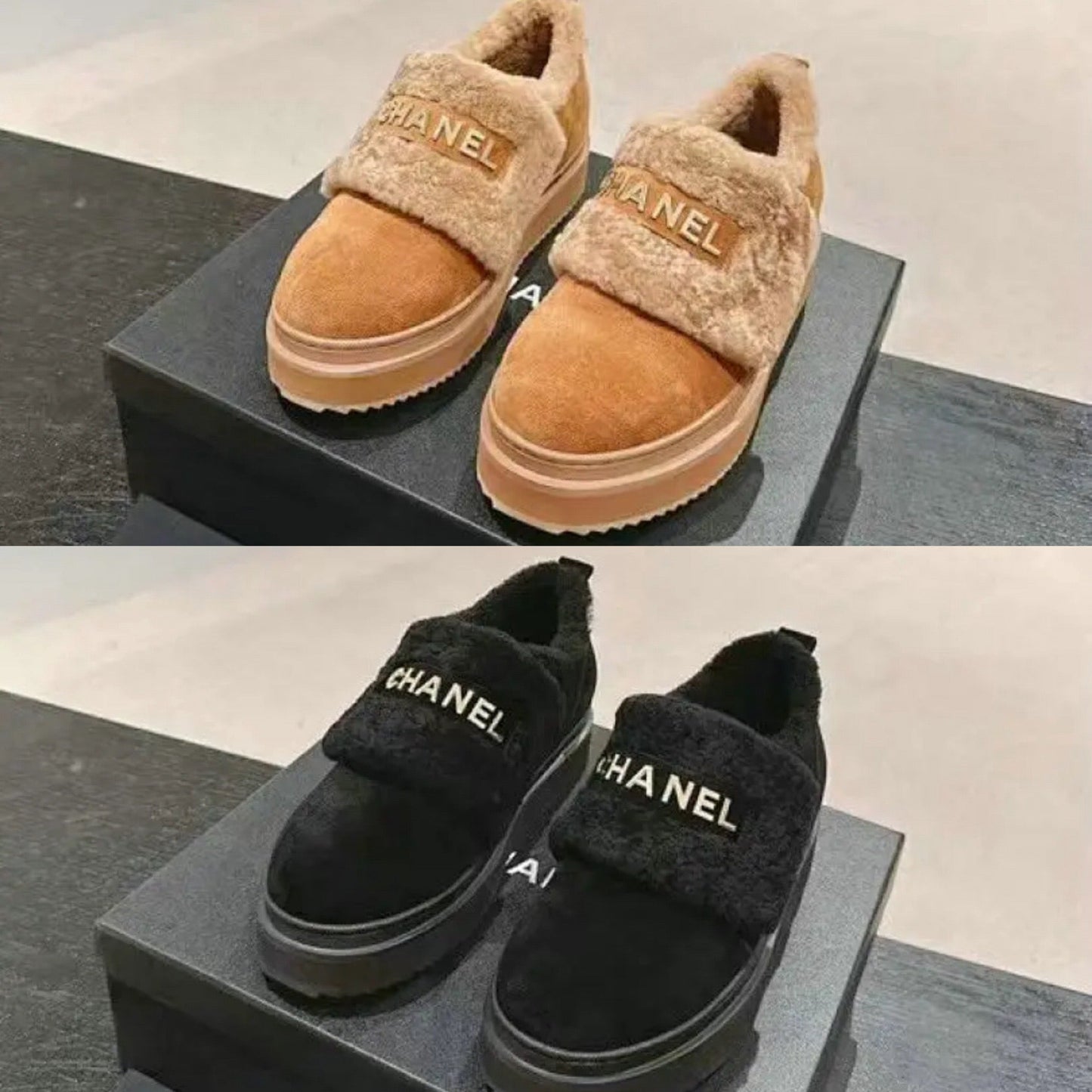 CC Fur Loafers