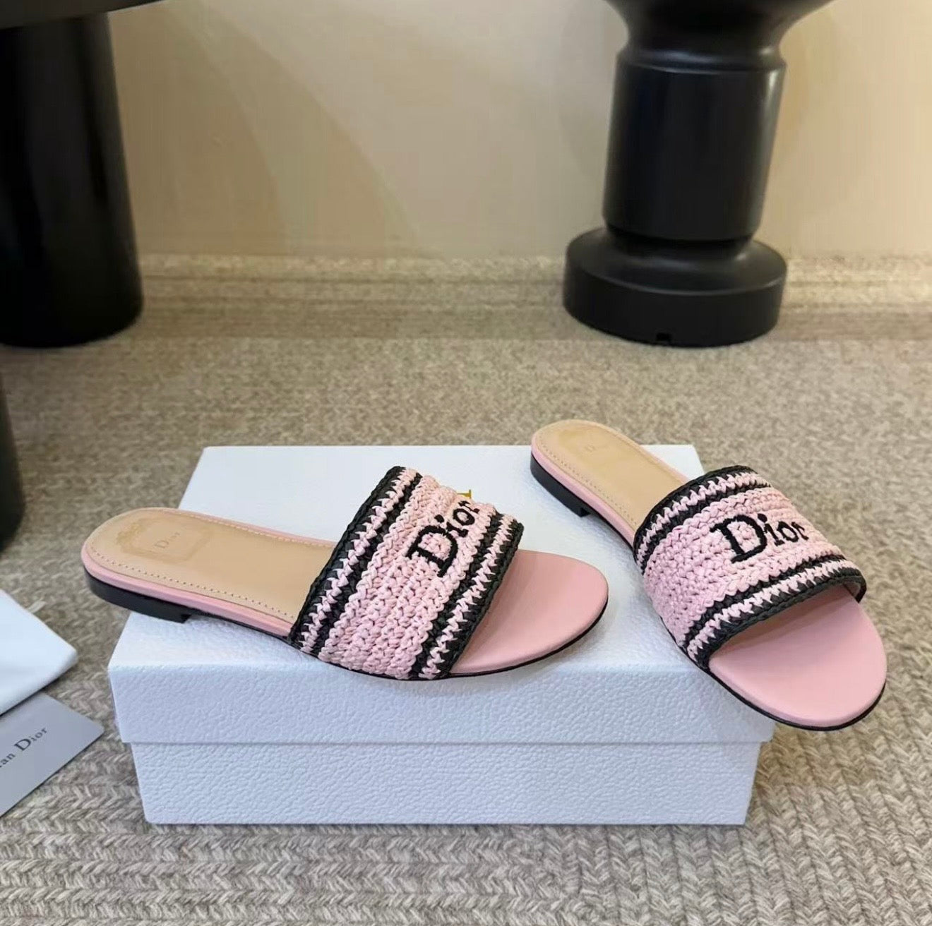 Dway Raffia Mules