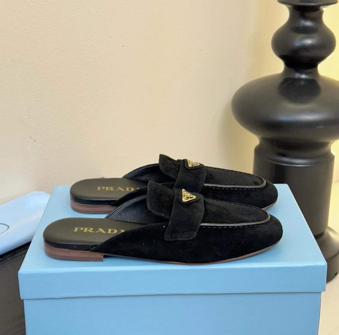 Suede Mules