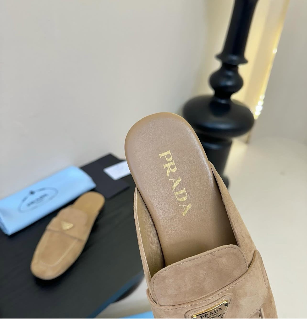 Suede Mules