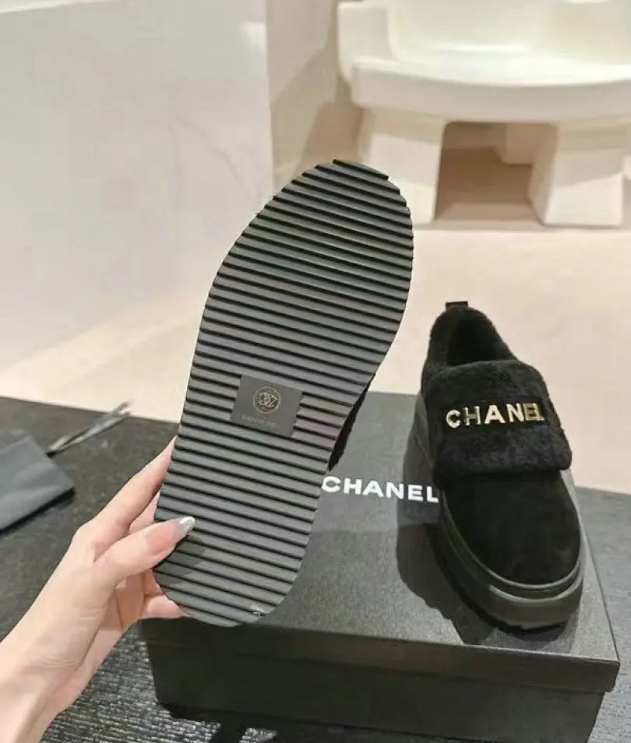 CC Fur Loafers