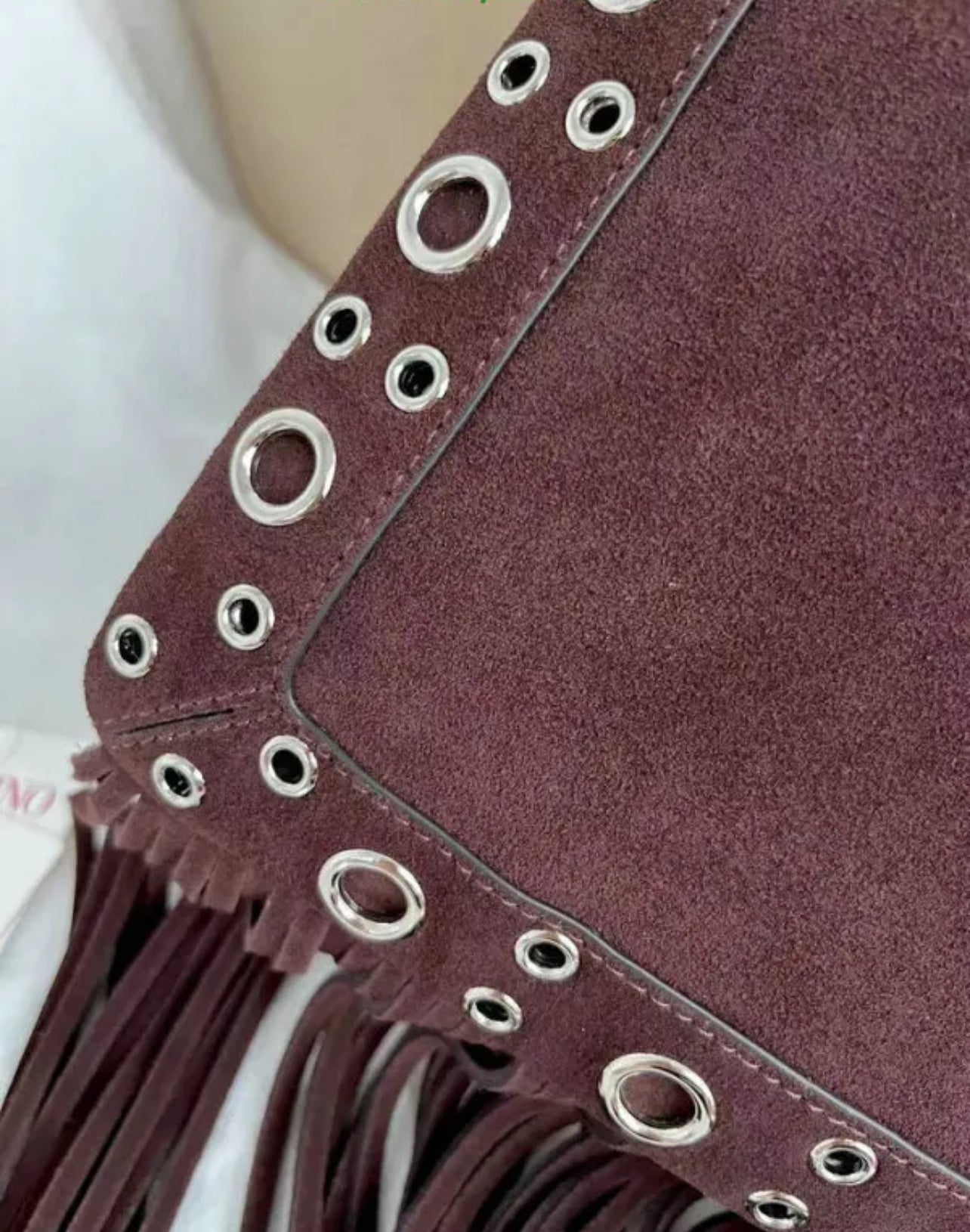 Suede Tassel Shoulder Bag
