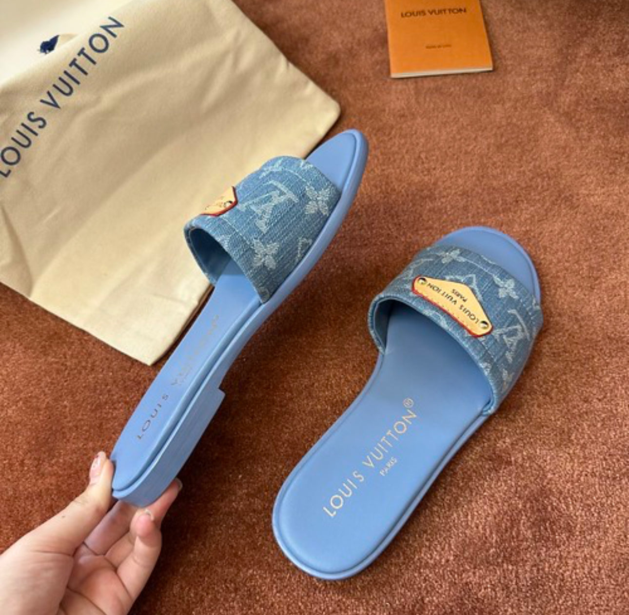 Denim Mules