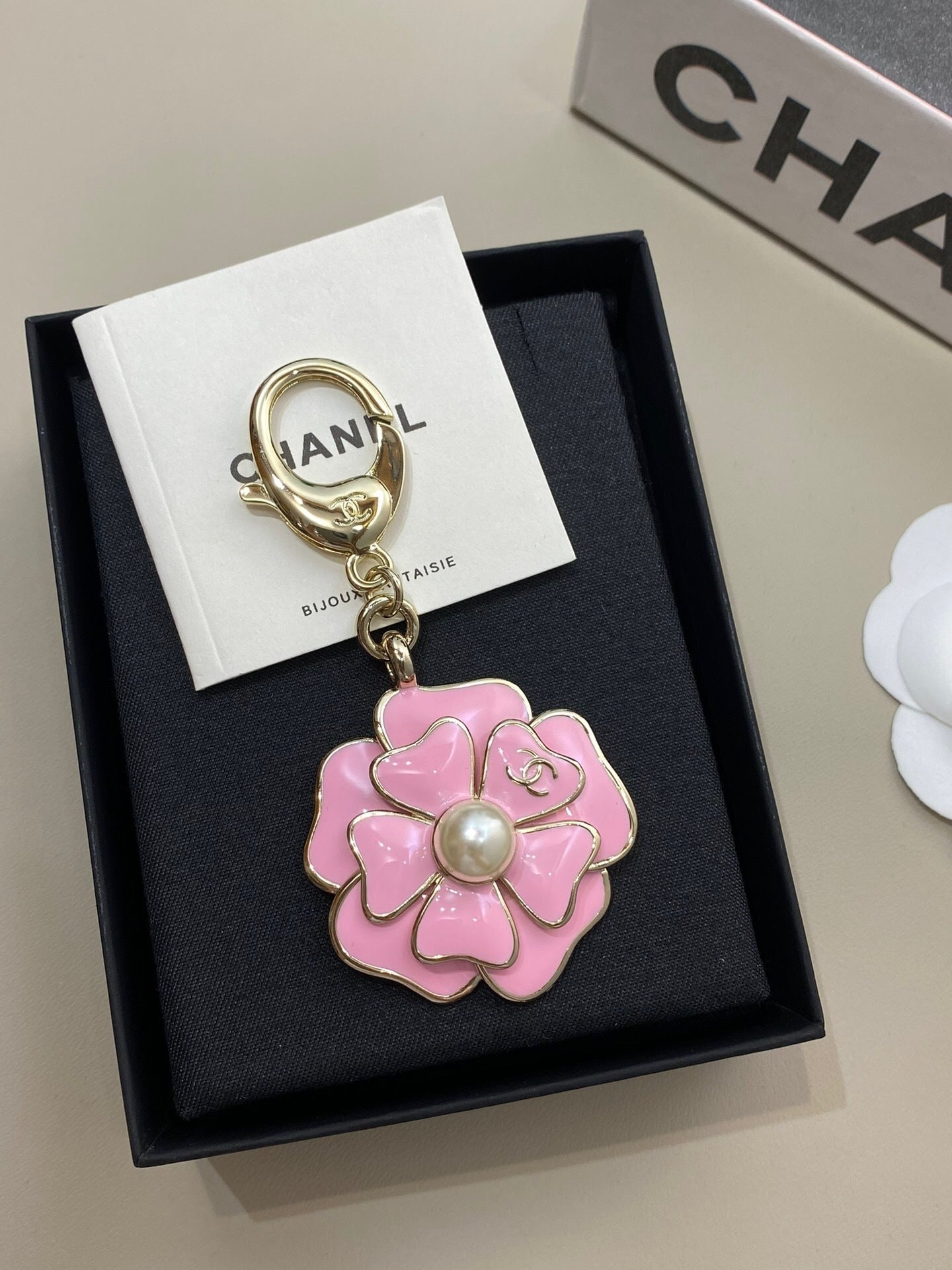 Camellia Keychain Charm