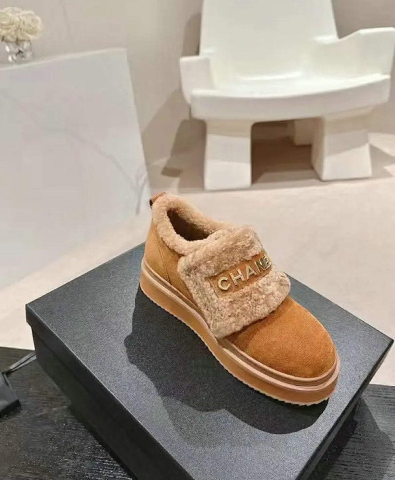 CC Fur Loafers