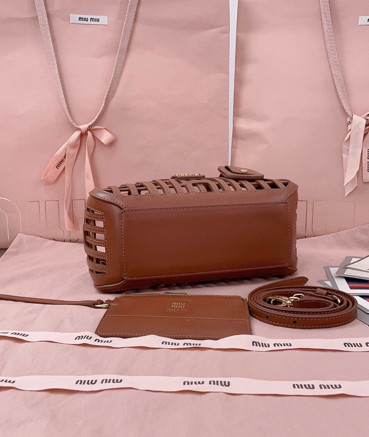 Leather Basket