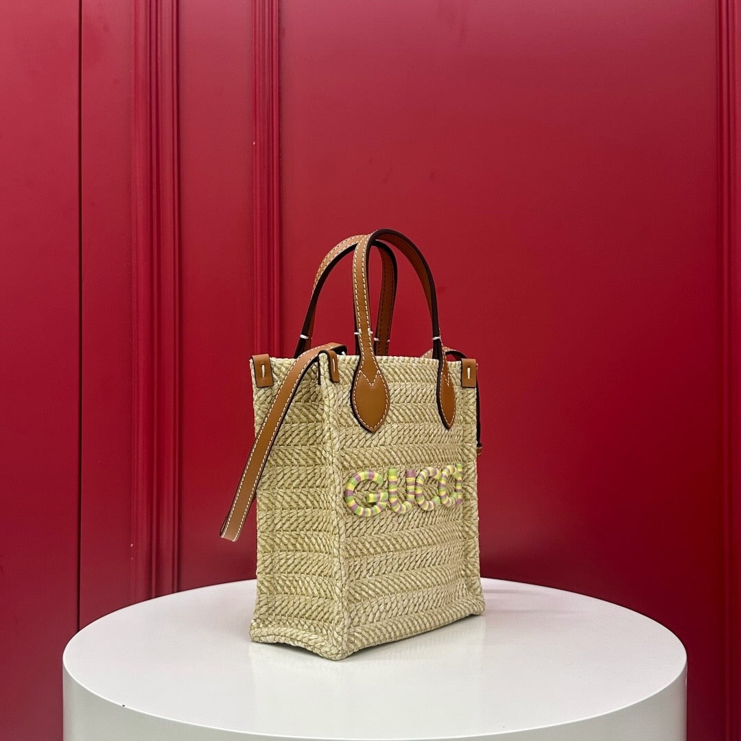 Mini Straw Tote