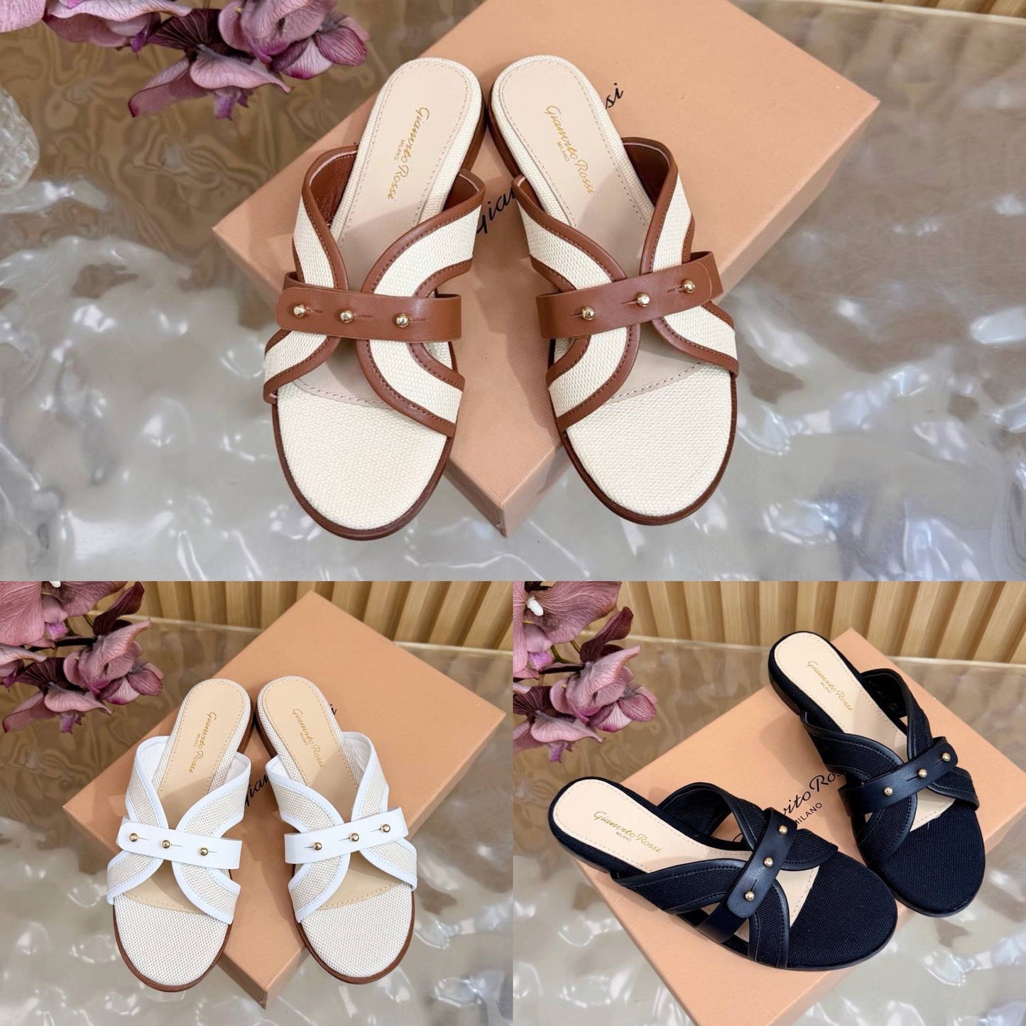 Studded Flat Sandals