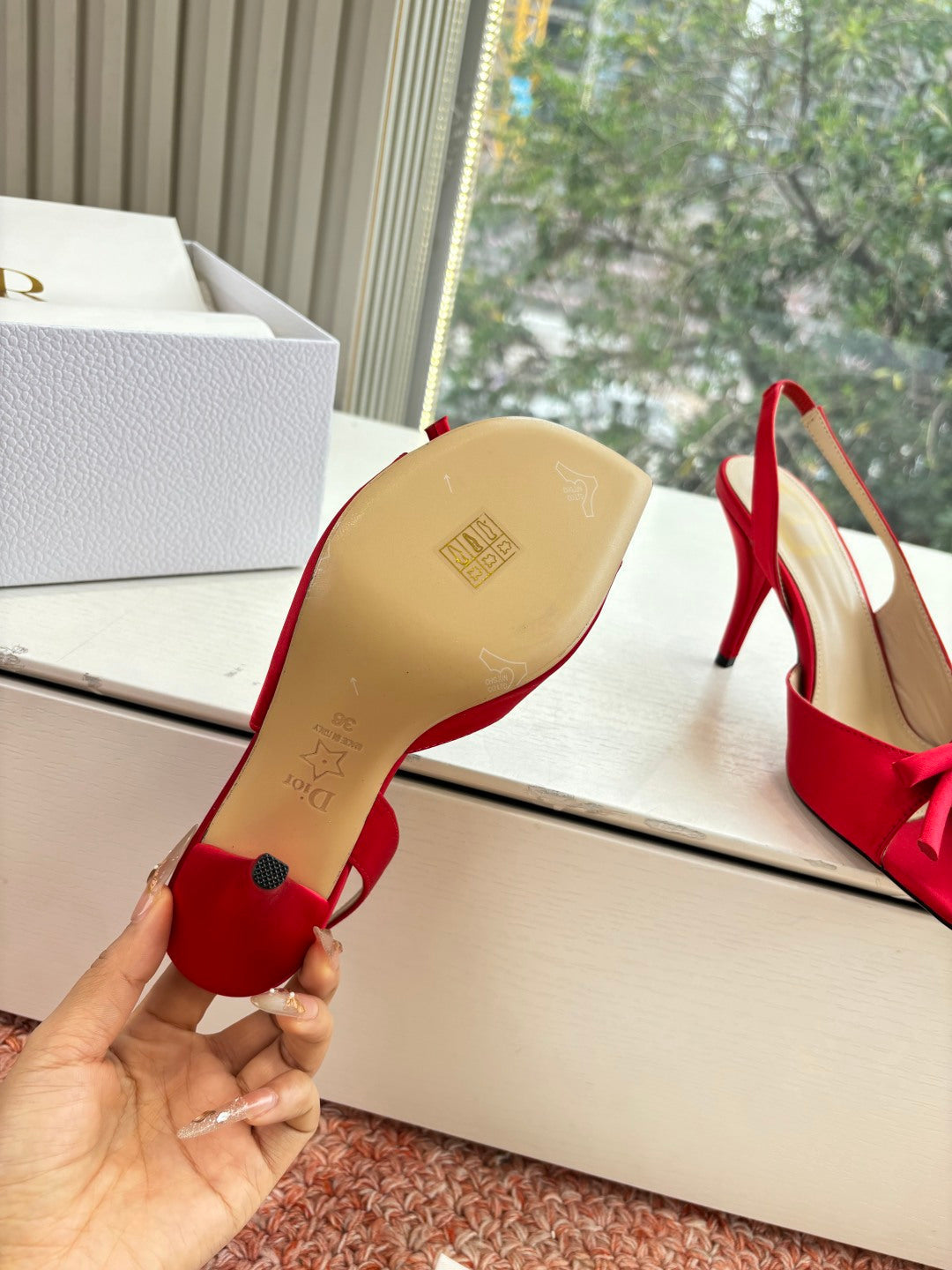 Satin Bow Sandals