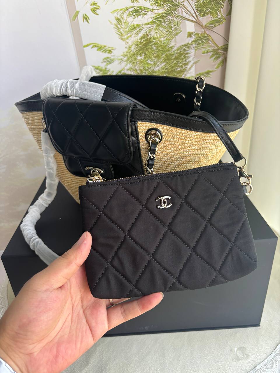 Small Raffia Tote