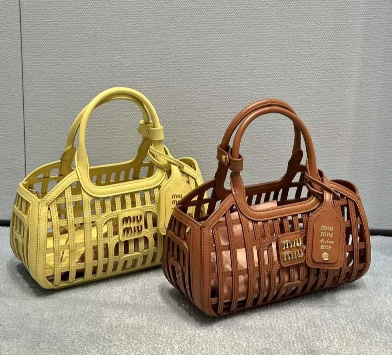 Leather Basket