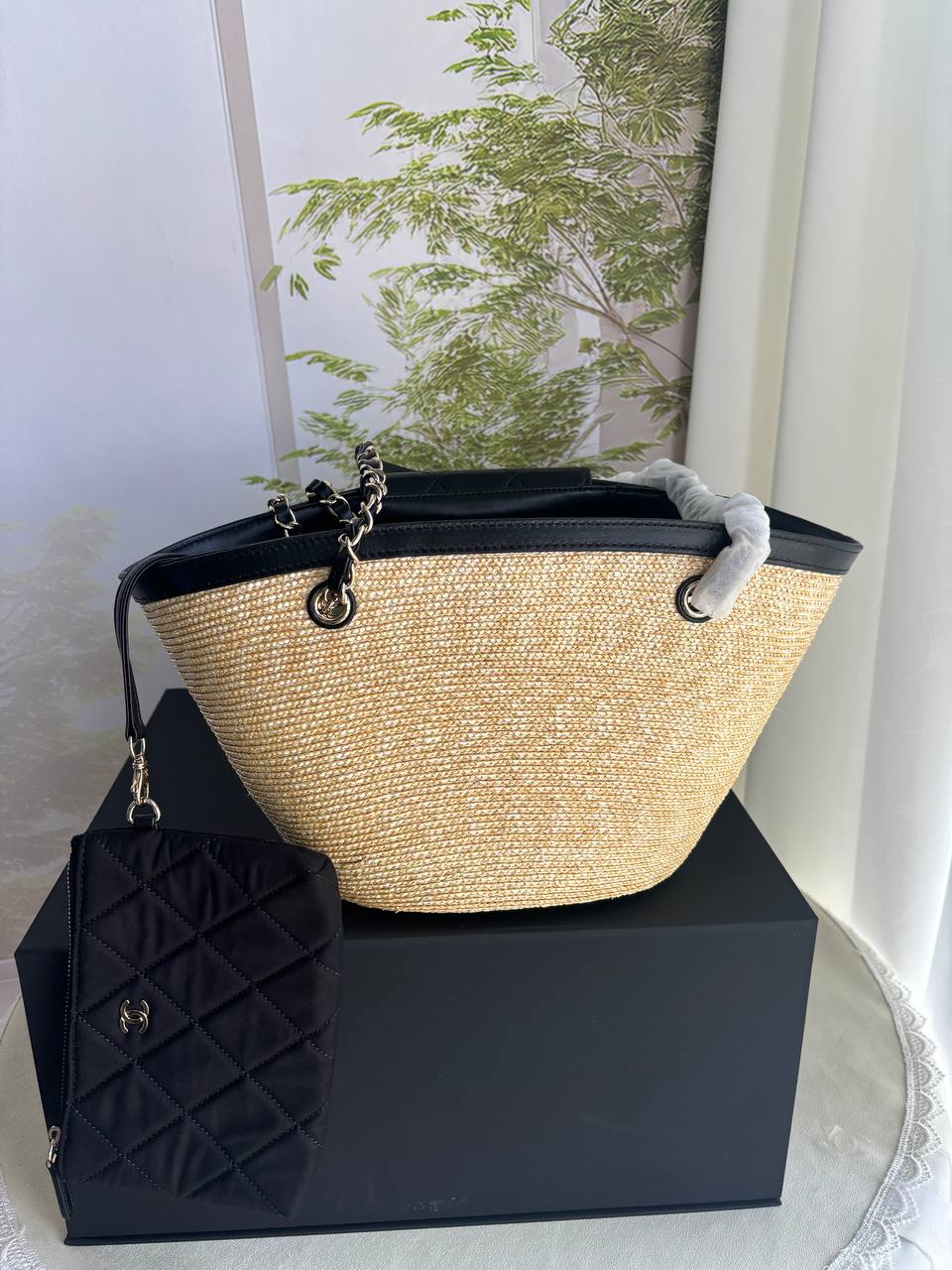 Small Raffia Tote