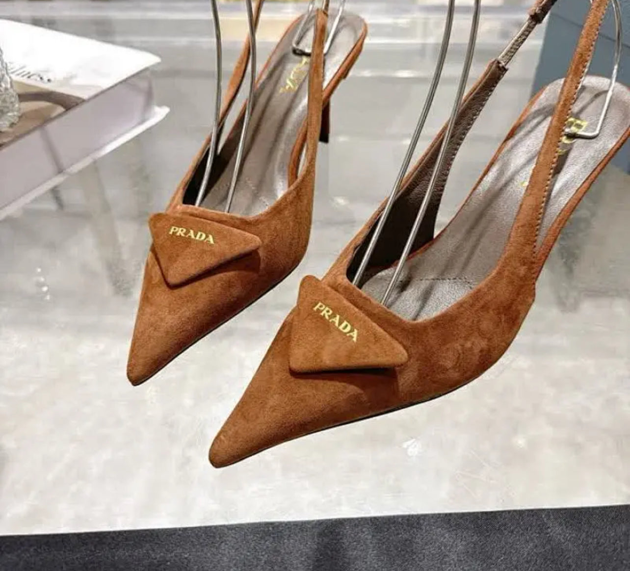 Suede Slingbacks