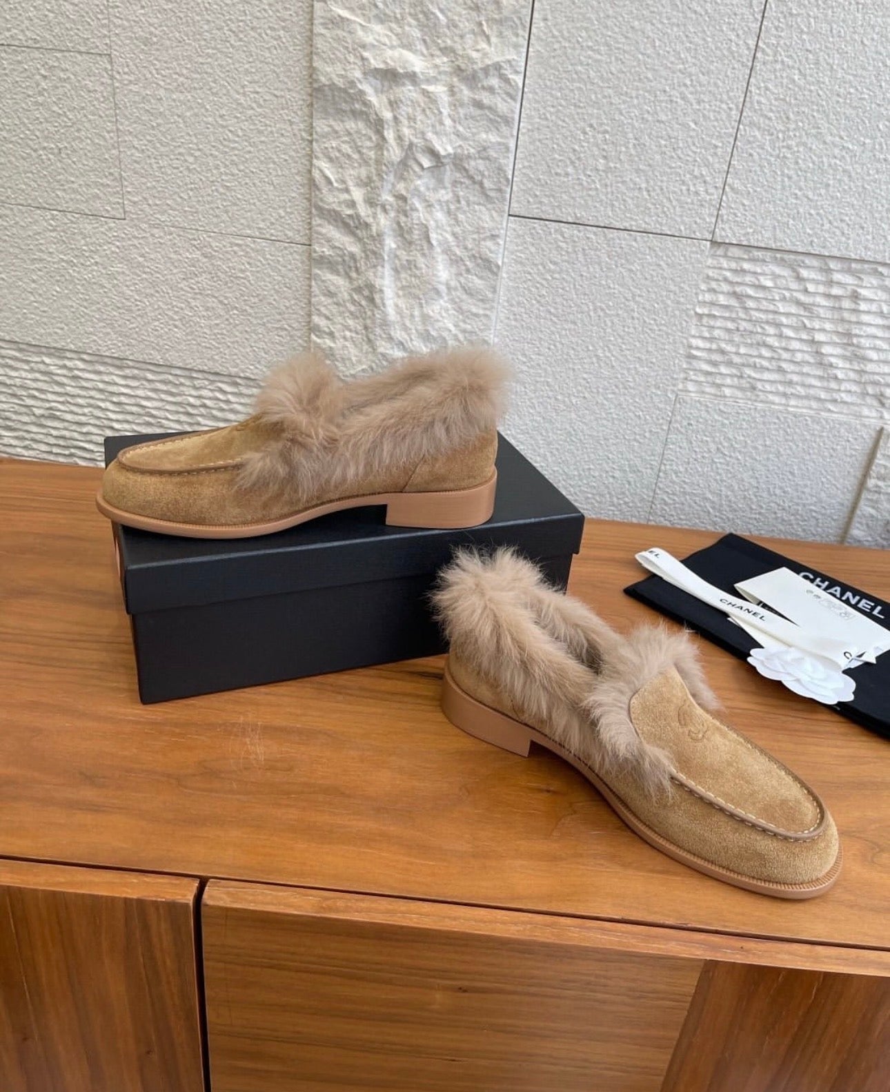 CC Fur Loafers