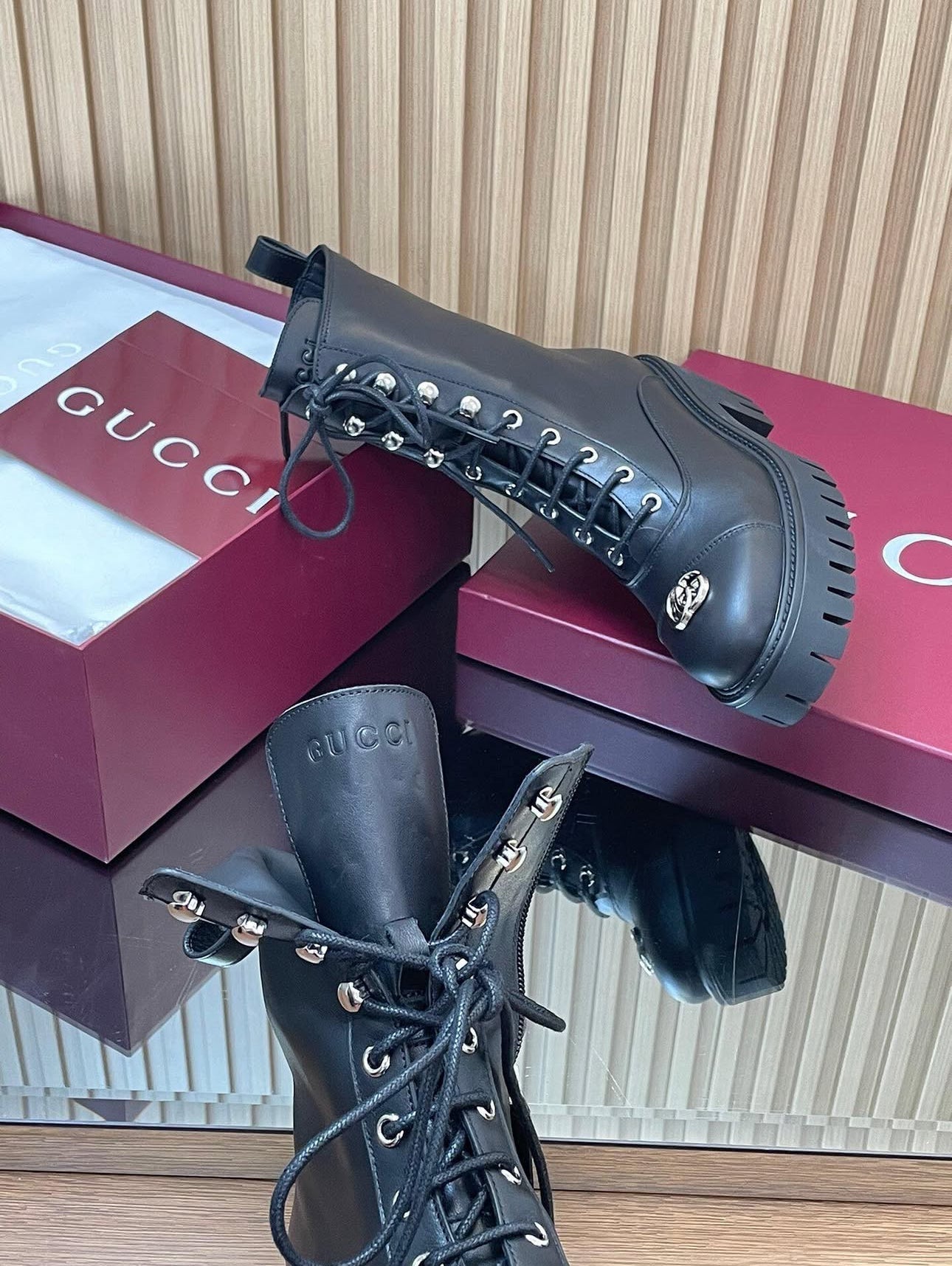 GG Leather Boots