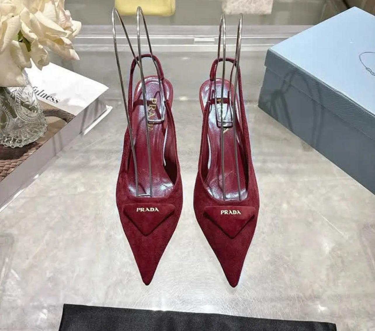 Suede Slingbacks