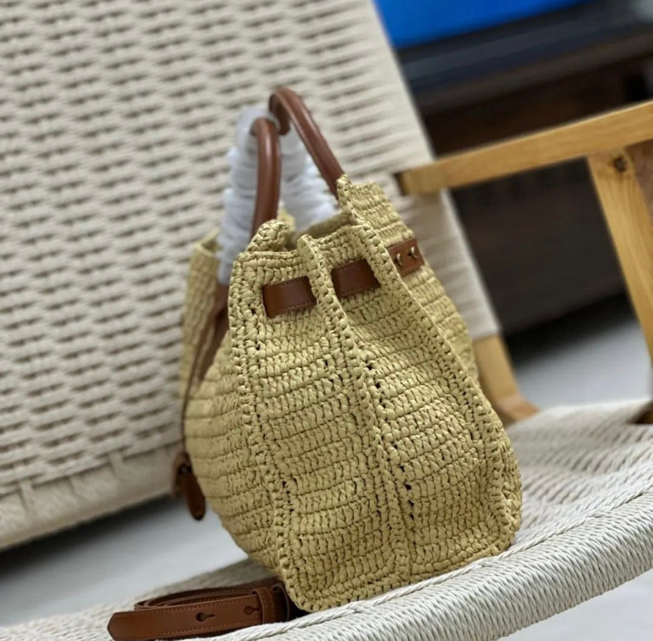 Raffia Sac De Jour