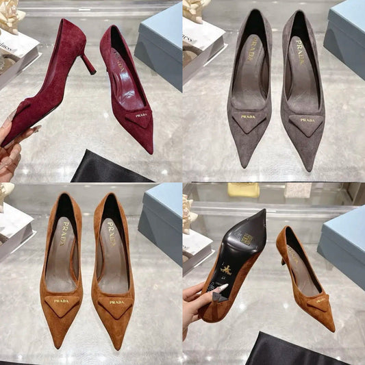 Suede Pumps