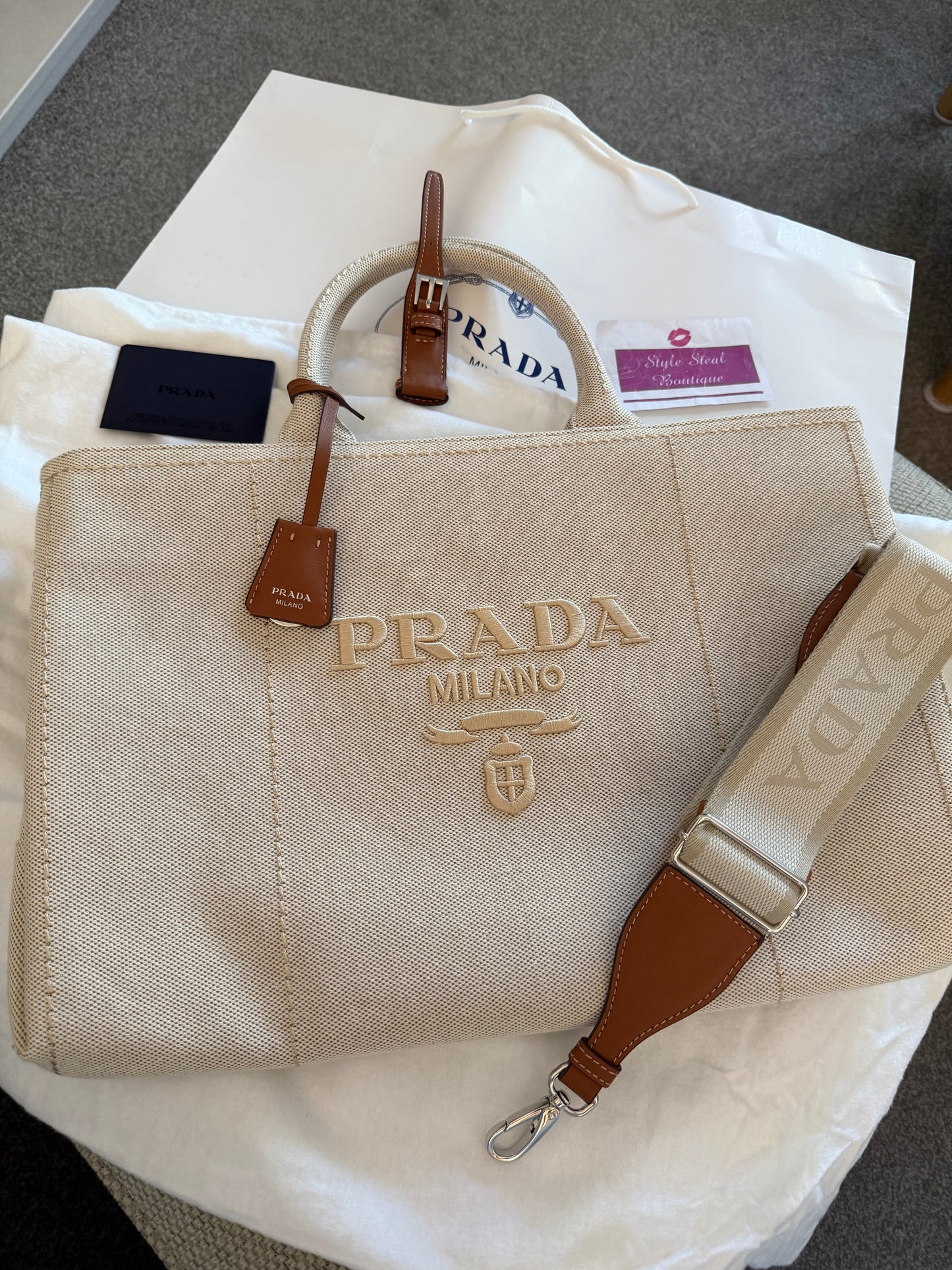 Linen Blend Tote