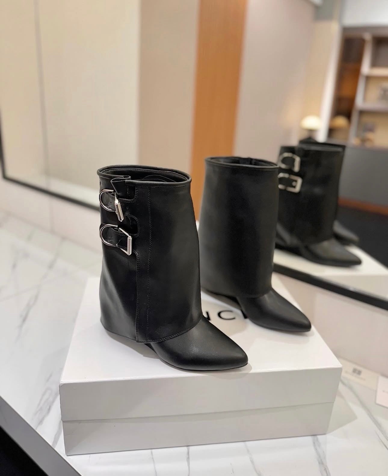 Shark Ankle Boots
