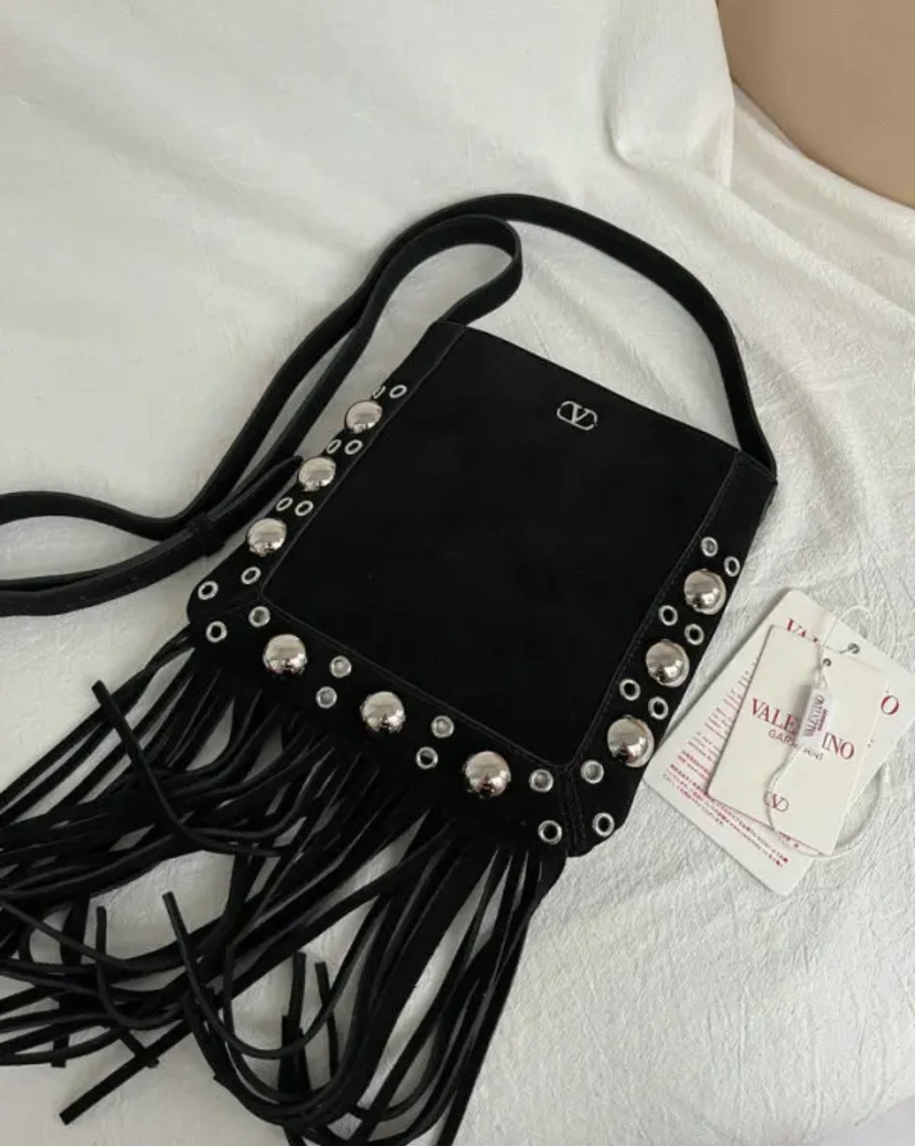 Suede Tassel Shoulder Bag