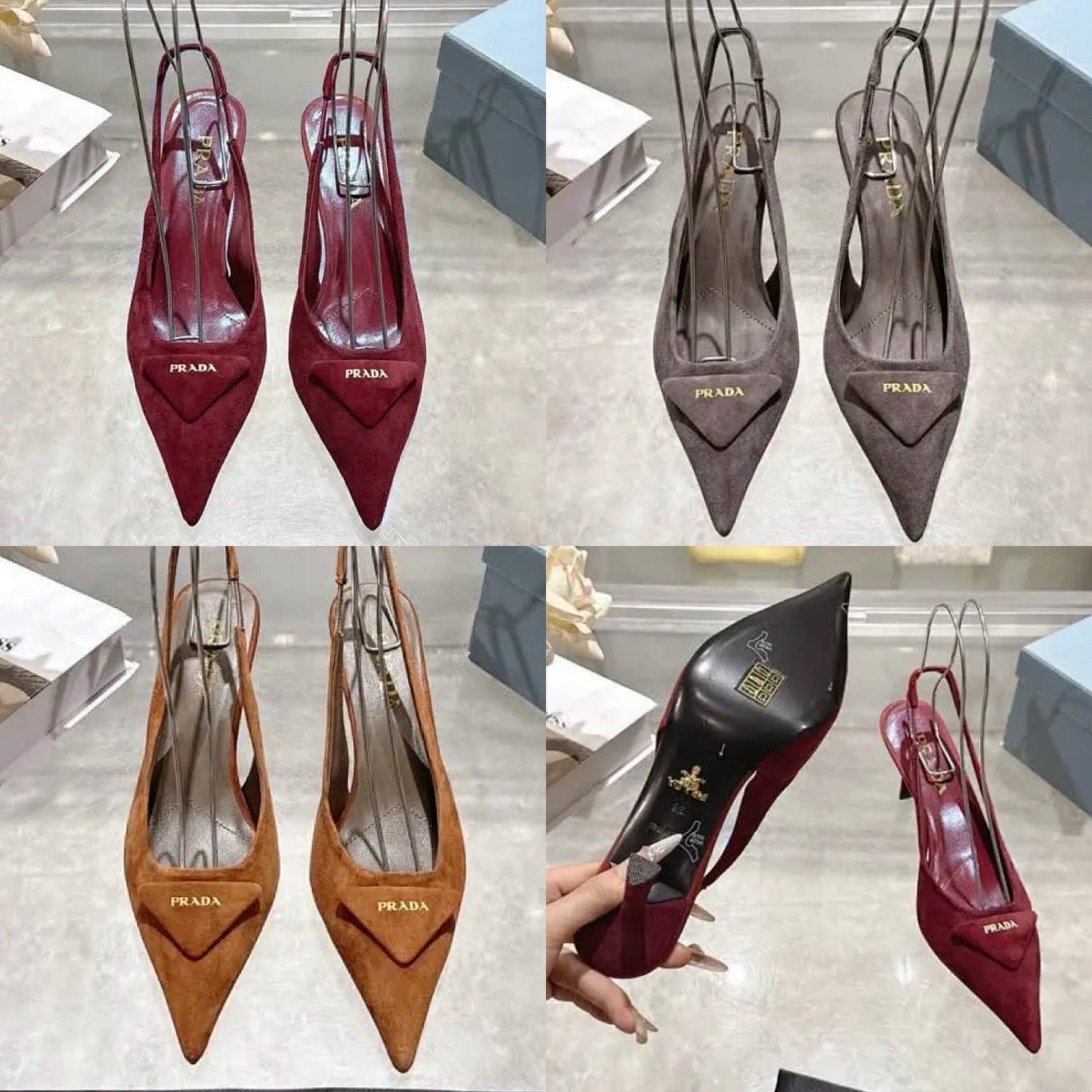 Suede Slingbacks