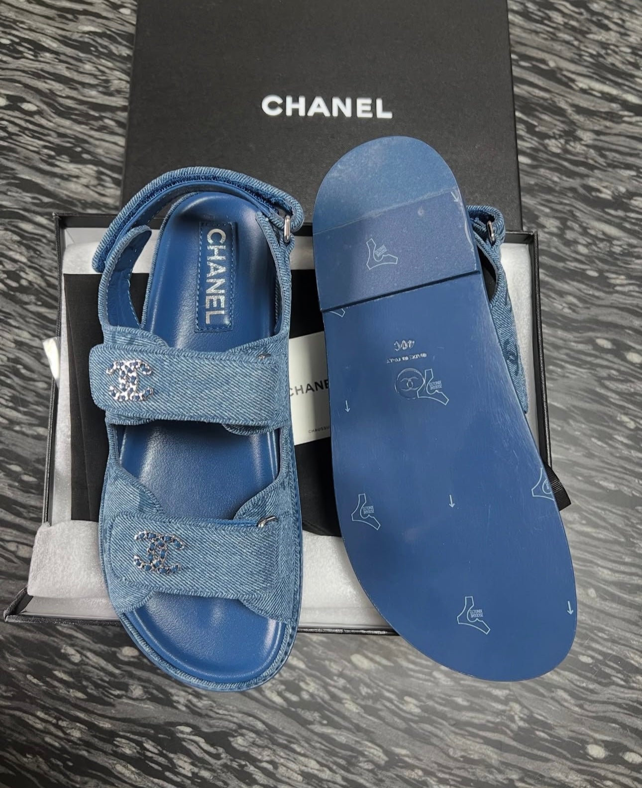 Denim Dad Sandals