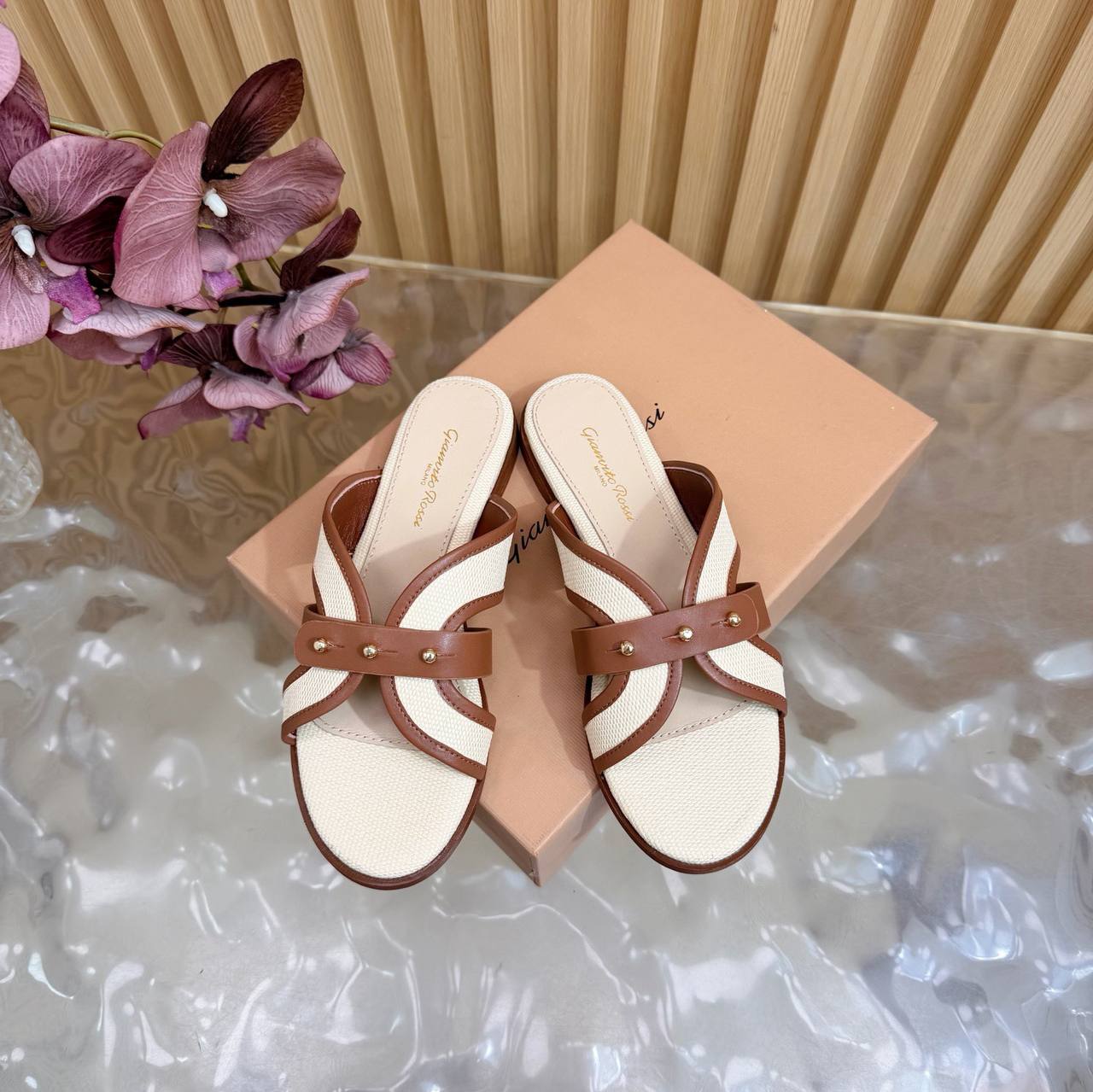 Studded Flat Sandals