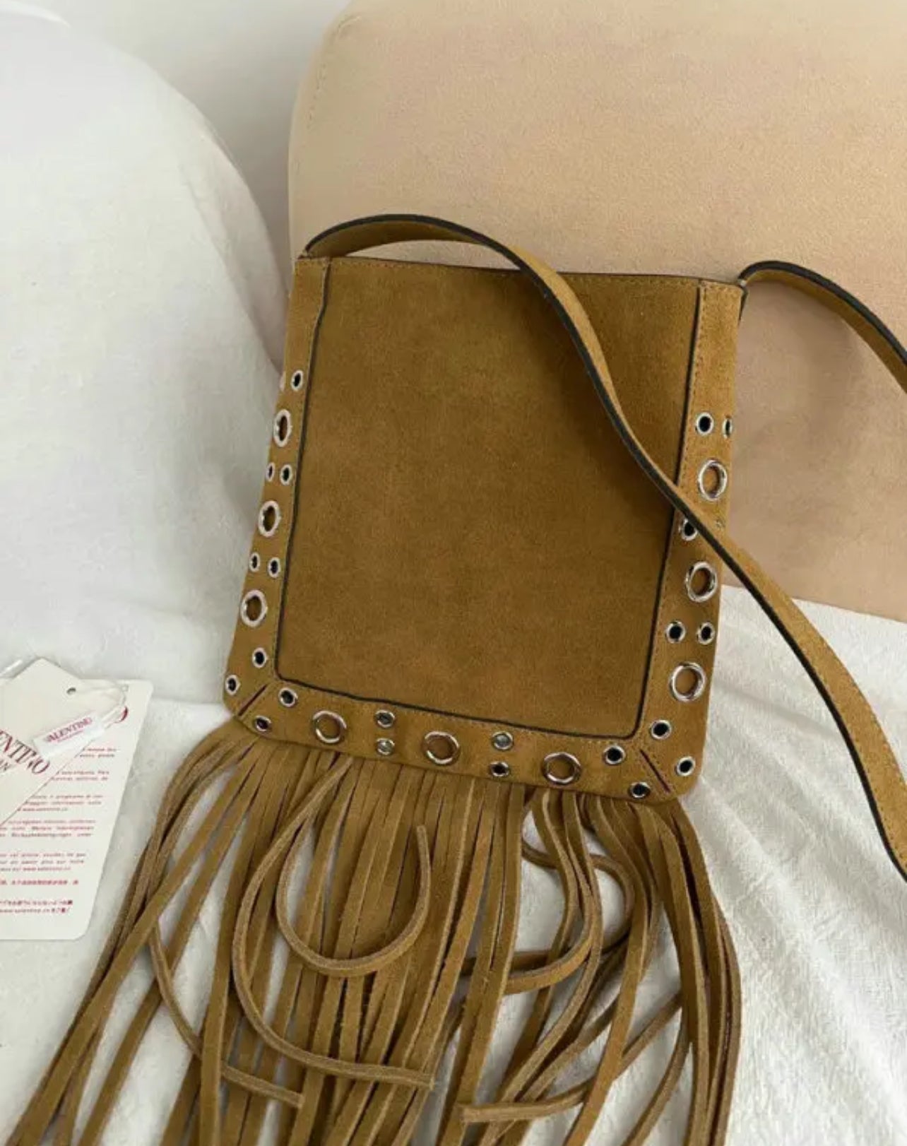 Suede Tassel Shoulder Bag