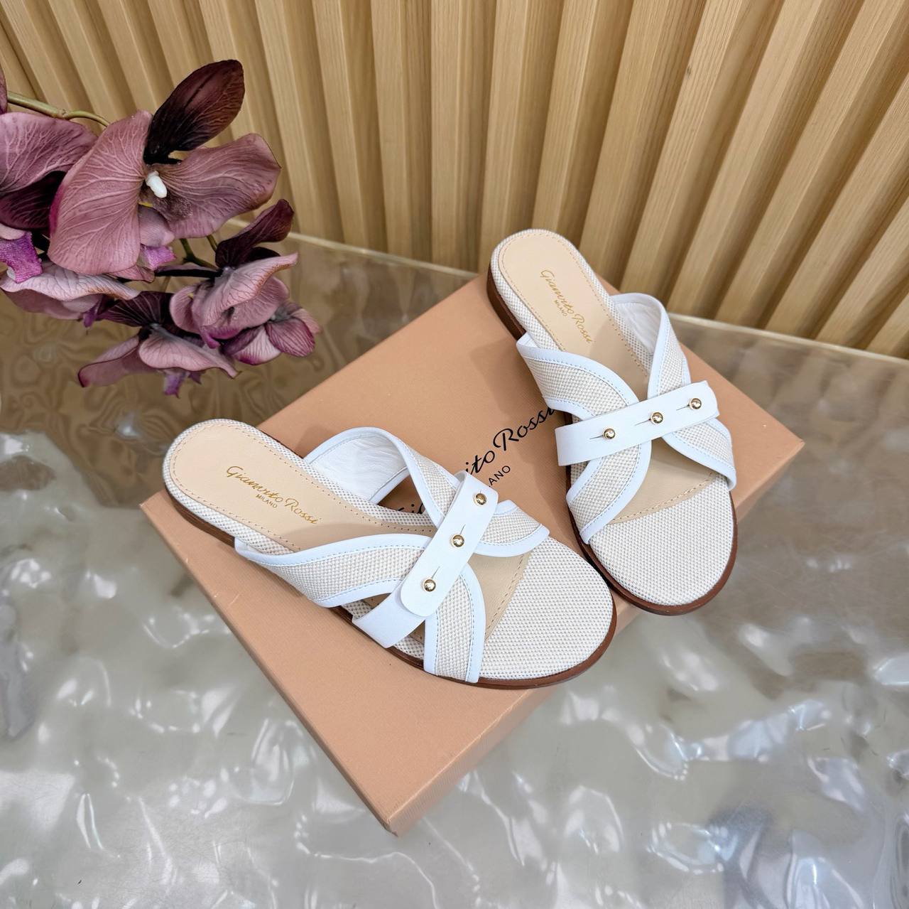 Studded Flat Sandals