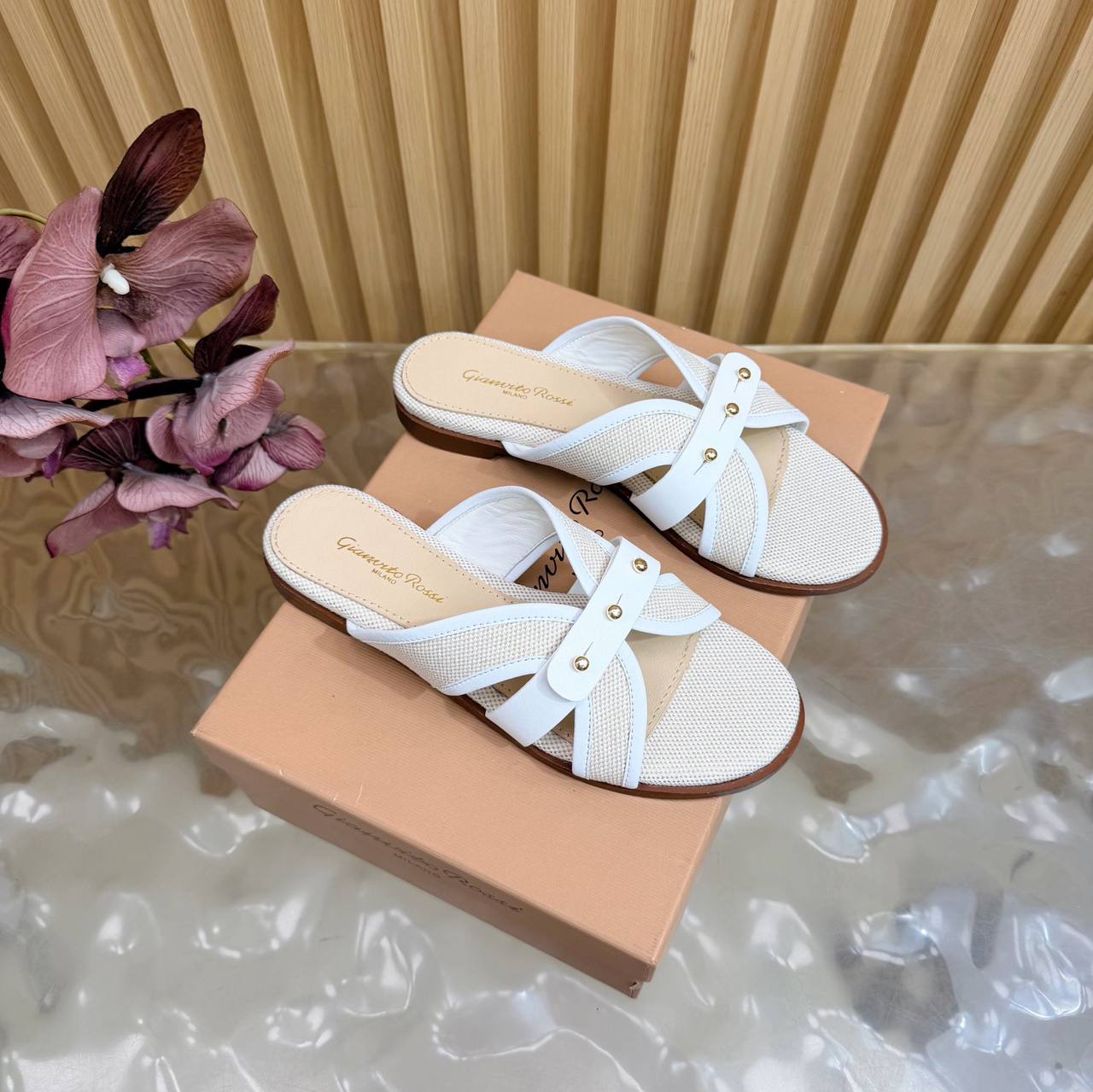 Studded Flat Sandals