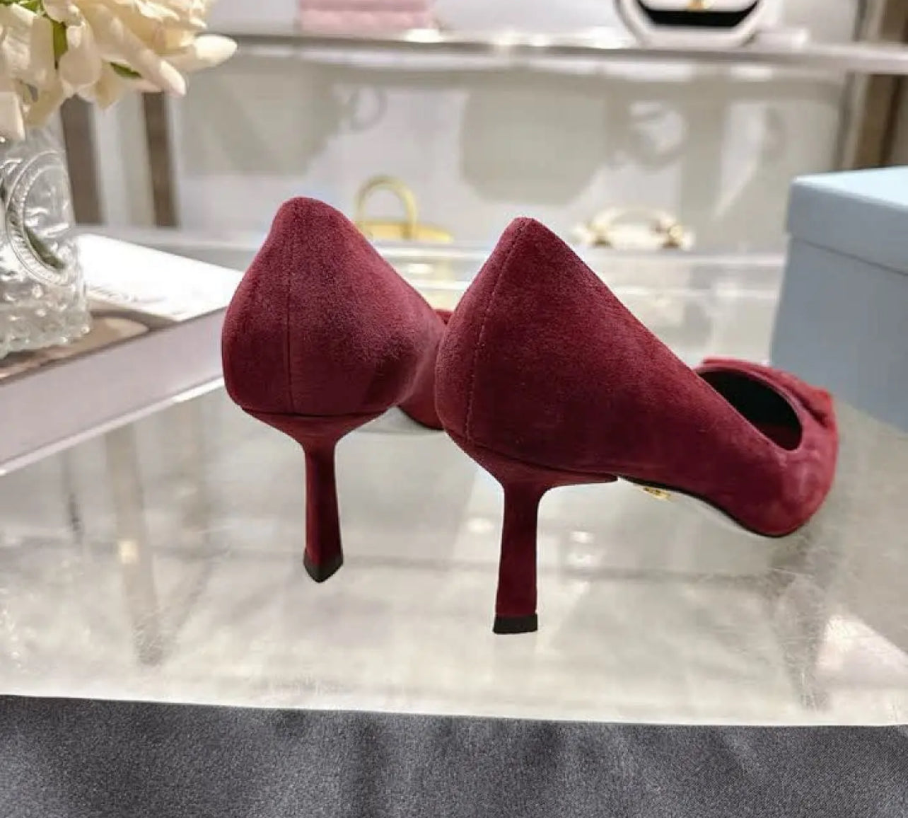 Suede Pumps