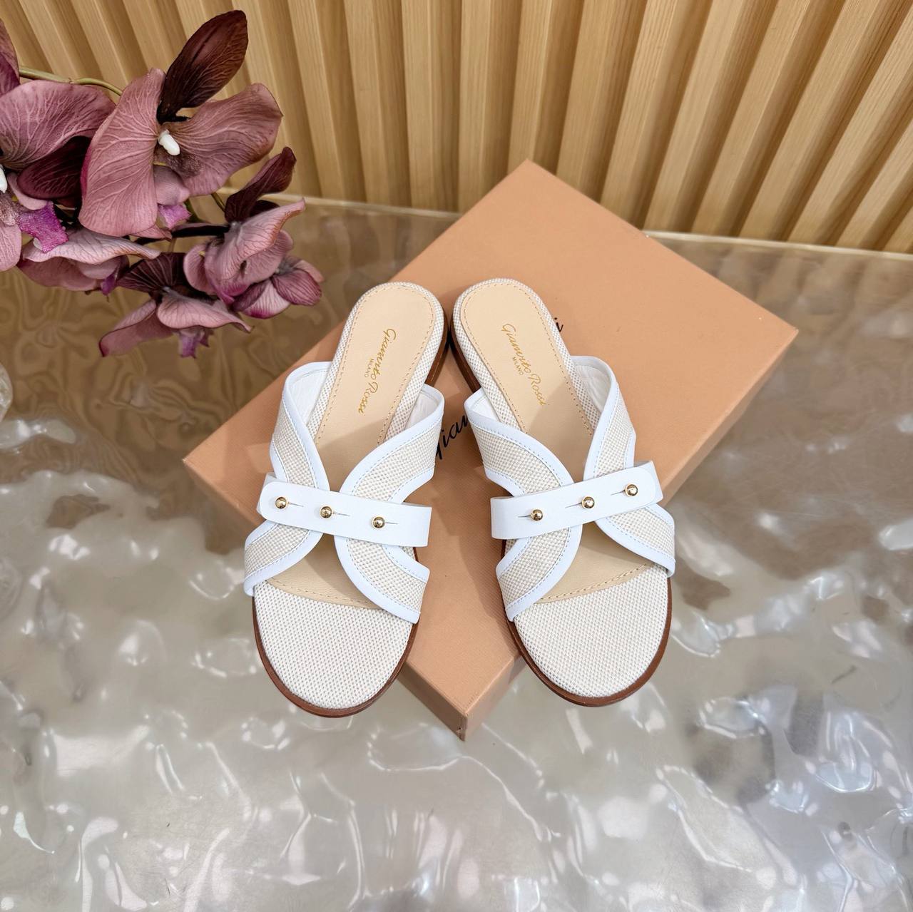 Studded Flat Sandals