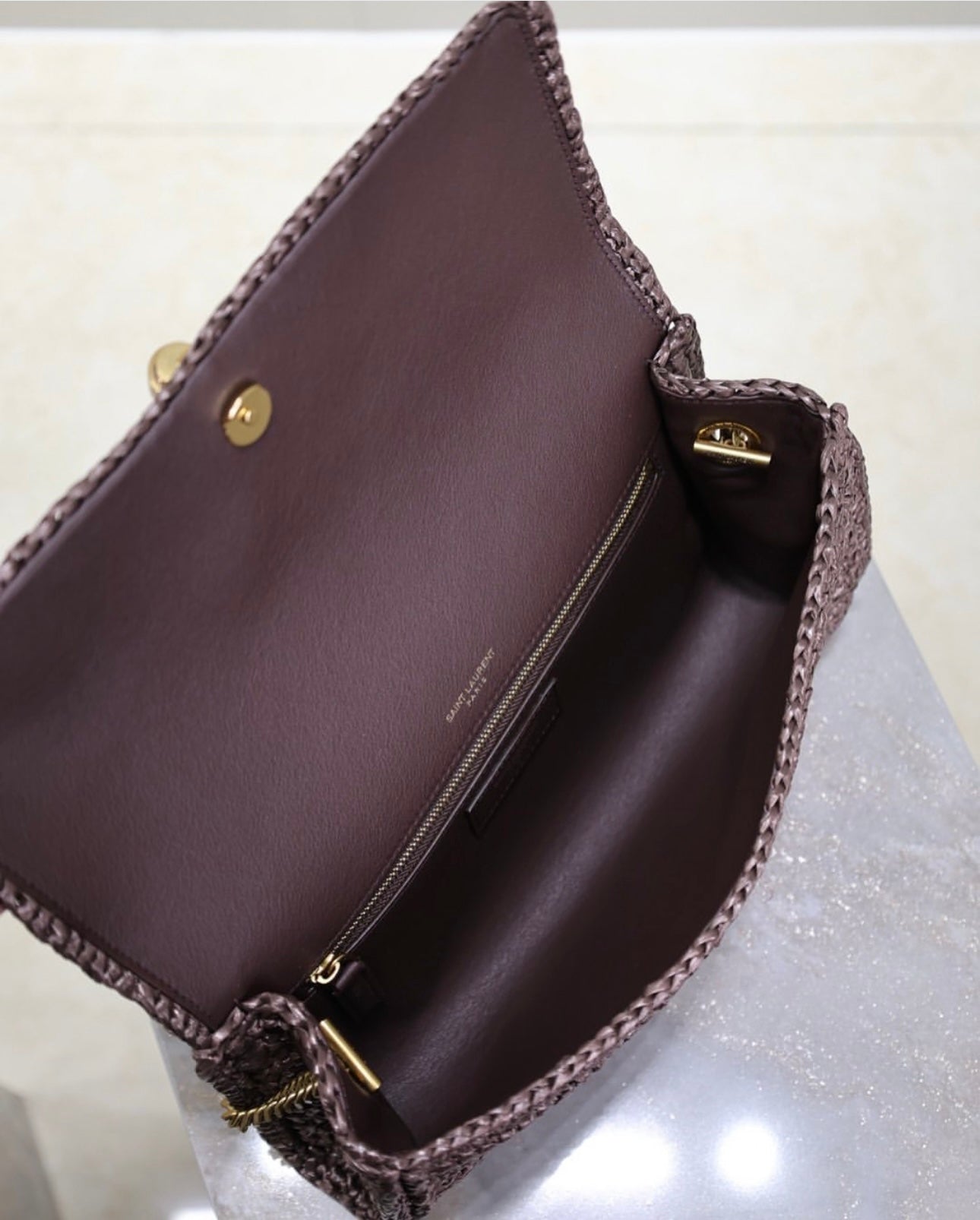 Raffia Chain Bag