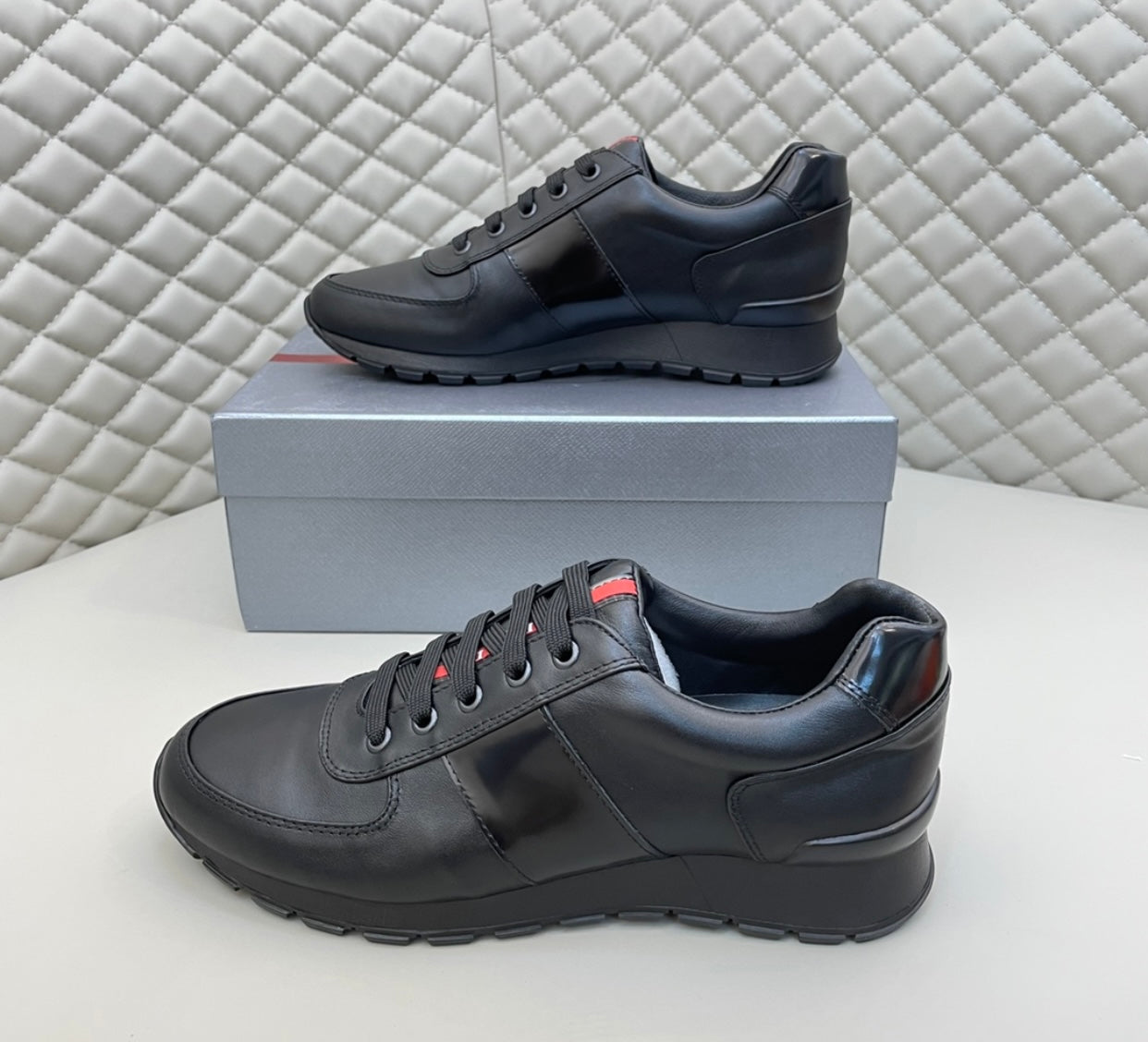 Logo Leather Trainers